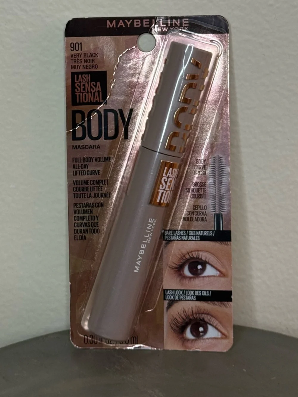Maybelline Lash Sensational Body Mascara - Very Black with Rose Gold Accent